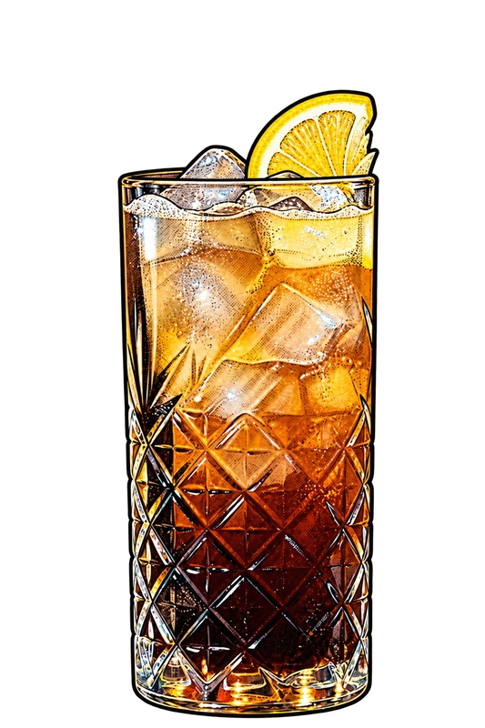 Tegnet Long Island Iced Tea